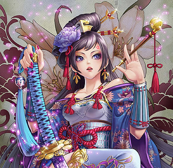 Oriental, floral, long hair, dress, beauty, nice, lady, flower, fantasy girl, maiden, , female, makeup, sweet, pipe, sword, chinese, girl, beautiful, blade, pretty, lovely, realistic HD wallpaper