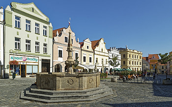 Trebon, Czech Republic, street, old town, houses, Czechia HD wallpaper