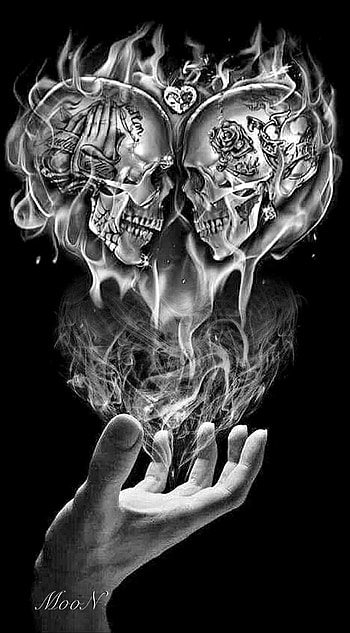 Goth love, jaw, art HD phone wallpaper