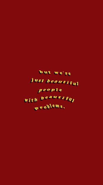 Beautiful, aesthetic, red, quote, tumblr, quotes HD phone wallpaper