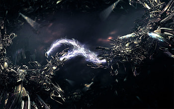Lightning, Beams, Rays, 3D, Form, Forms, Electricity, Alloy, Iron HD wallpaper