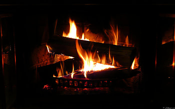 Fireplace , and , Christmas vibes, Crackling fireplace HD wallpaper