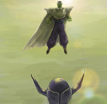 Piccolo Vs Frieza, Manga, Anime, Namek, Ki, Dragon Ball, Namek Arc, Piccolo, Frieza, Z, Nail, Super Namek, Second Form, Fusion, Flight HD wallpaper