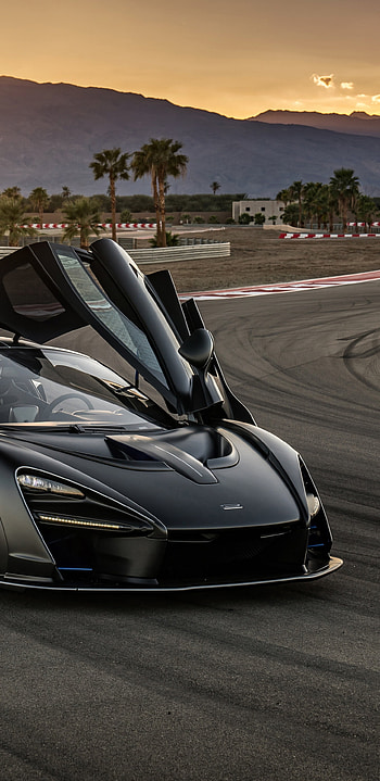 McLaren Auto, Black McLaren Senna, Road , Sleek and powerful HD phone wallpaper