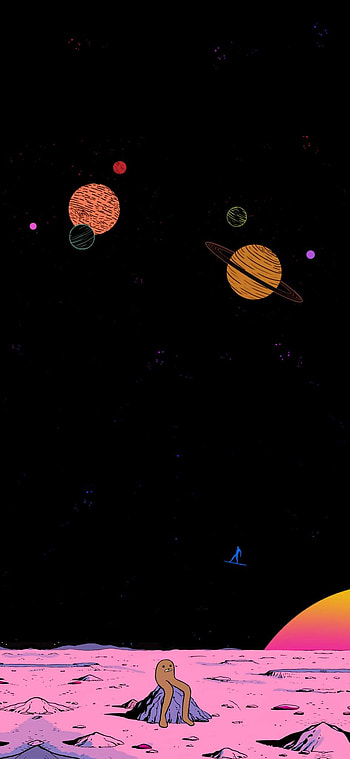 Lonely in space, art, midnight HD phone wallpaper