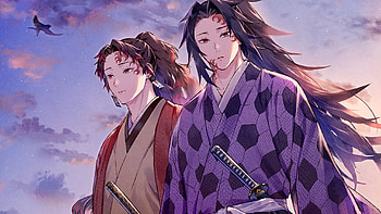 Michikatsu Tsugikuni Yoriichi Tsugikuni Demon Slayer Kimetsu no Yaiba HD wallpaper