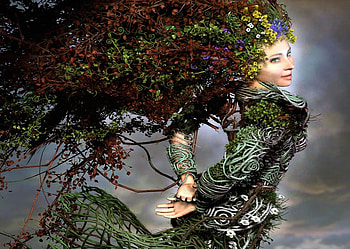 Nature Girl, cg, abstract, 3d, nuture HD wallpaper