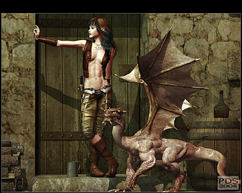 The Door, dragon, abstract, fantasy, female HD wallpaper
