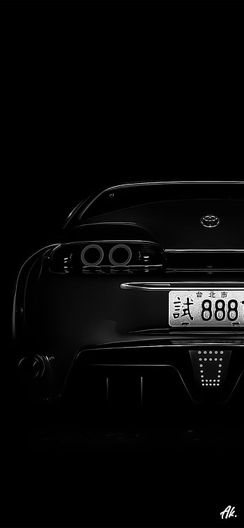 Supra Black, Vehicle, aesthetic, automotive_exterior, automotive_design, car, trend, dark HD phone wallpaper