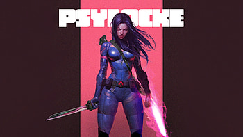 Ninja Mutant Psylocke Precision, psylocke, superheroes, digital-art, artwork, ai-girls, art, artstation HD wallpaper