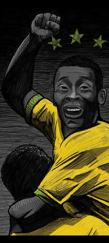 Pele, legend, Brazil, football, player HD phone wallpaper