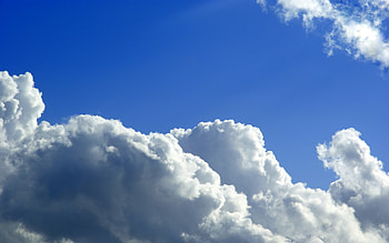 blue sky & white cloud HD wallpaper