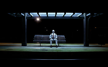 Dark, Sadness, Human, Person, Sorrow, Stop, Expectation, Waiting HD wallpaper