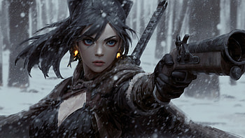 fantasy art, Fantasy character, flintlock, weapon HD wallpaper