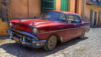 old chevy in havana, chevrolet, cuba, havana, car HD wallpaper
