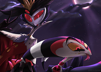 Blitzo & Stolas, Stolas (Helluva Boss), Blitzo (Helluva Boss), TV Show, helluva boss HD wallpaper