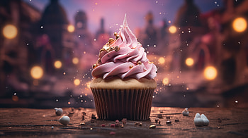 Enchanting Cupcake, food, cupcake HD wallpaper