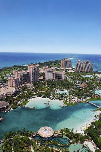 The Bahamas, Atlantis Paradise Island, Tropical getaway HD phone wallpaper