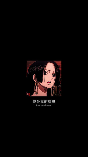 Boa Hancock, Anime, Black, One_Piece, Girl, Manga HD phone wallpaper