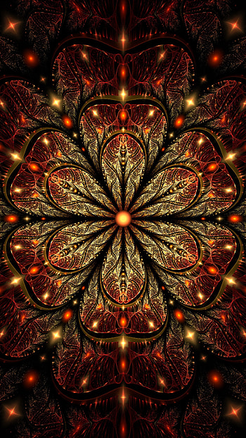 Fractal, Mandalas HD phone wallpaper