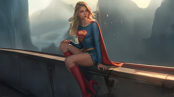 Supergirl Kryptonian Power, supergirl, superheroes, artwork, digital-art, ai, deviantart HD wallpaper