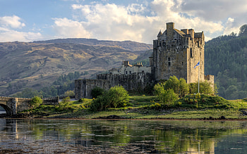 Eilean Donan Castle, Scotland, medieval, castles, scotland, water HD wallpaper