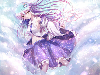 Kochiya Sanae, white, long hair, cloud HD wallpaper