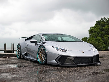 Lamborghini, Cars, Grey, Side View, Huracan, Vorsteiner HD wallpaper