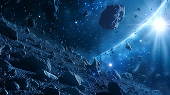 Stunning Sci-Fi Asteroid Belt, Sci Fi, asteroid belt, space, asteroid, planet HD wallpaper