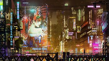 Metamorphosis, asian, city, art, fantasy, face, donglu yu, girl HD wallpaper