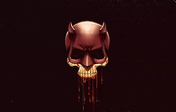 Daredevil, mask, minimal, art HD wallpaper