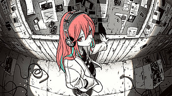 High Angel Anime Girl Sketch Art , anime-girl, anime, artist, artwork, digital-art, pixiv HD wallpaper