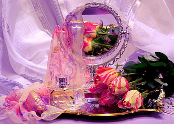 Still Life, Flowers, Mirror, pretty HD wallpaper