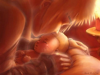 naruto and his father2, , minato, naruto shippuden, anime HD wallpaper