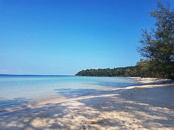 Clear water bay, Mphai Bay, Koh Rong Sanloem, Lost abroad HD wallpaper