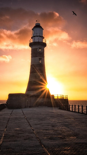 Roker, Lighthouses HD phone wallpaper