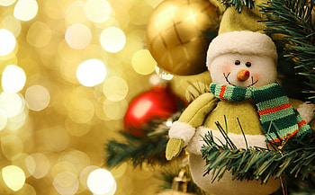 Green Snowman, snowman, symbol, christmas, decorations, balls, lovely, green color, tree HD wallpaper