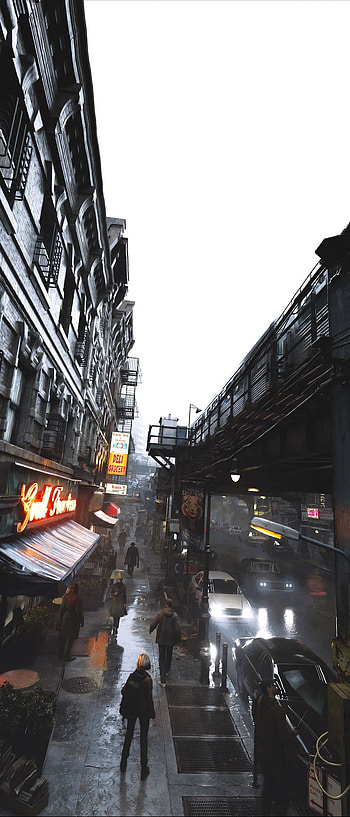 Requiem: Grace Ashcroft — Neon Alley Resident Evil Requiem Grace Ashcroft — Rainy City, video game HD phone wallpaper