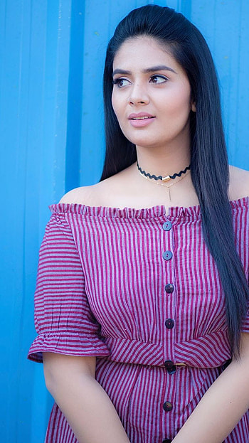 Sreemukhi, telugu actress, model HD phone wallpaper