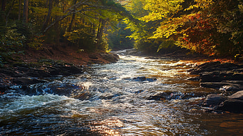 Forest Creek Serenity - Nature, creek, forest HD wallpaper