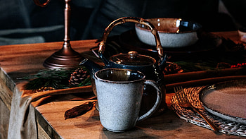 Cup kettle candles, , Relaxation, Cozy atmosphere HD wallpaper
