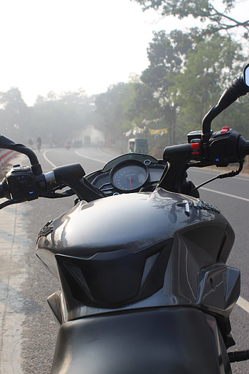Bajaj Pulsar NS 160, motorcycle, sky HD phone wallpaper