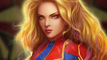 Captain Marvel Close , captain-marvel, superheroes, marvel, artstation HD wallpaper