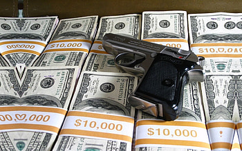 Objects, Weapon, Money HD wallpaper