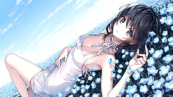 Anime Girl, Girl, Anime, sleep, Art HD wallpaper