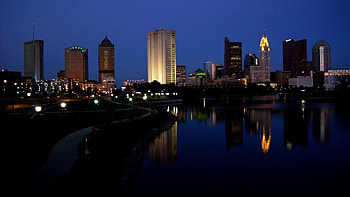 Columbus Ohio at night, ultra, , Ohio travels HD wallpaper