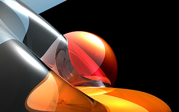 3D, Form, Ball HD wallpaper