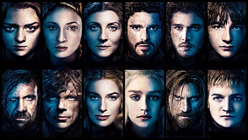 Game of Thrones (TV Series 2011– ), black, man, poster, girl, actress, collage, tv series, fantasy, actor, game of thrones HD wallpaper
