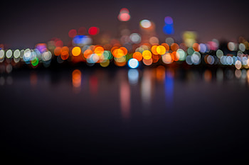 Abstract, City, Lights, Glare, Circles, Blur, Smooth, Bokeh, Boquet HD wallpaper