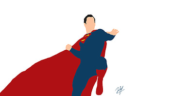 Superman Justice League Minimalism, superman, justice-league, 2017-movies, movies, artist, artwork, art, digital-art, deviantart HD wallpaper